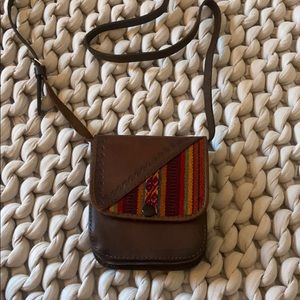 Authentic Bolivian leather bag mini crossbody NEW